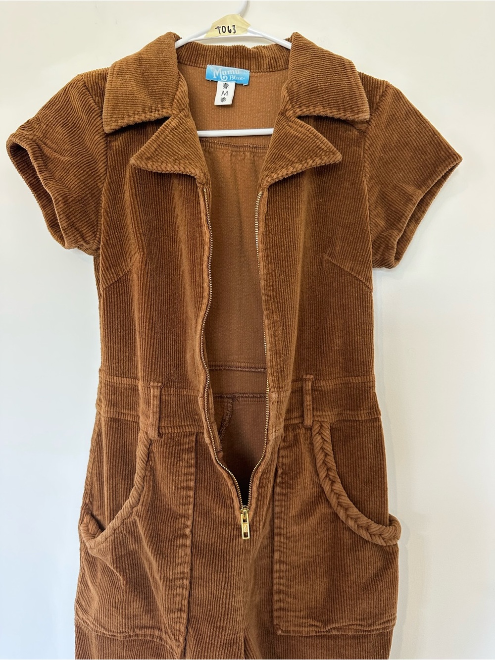 Show Me Your MuMu Corduroy Short Sleeve Outlaw Romper Medium Festival Concert - Picture 5 of 7
